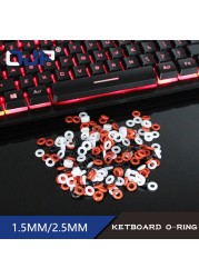 110pcs O-ring Keycaps Toggle Dampers For Cherry MX Keyboard Damper Replacement Noise Reduction Keyboard O-ring Seal