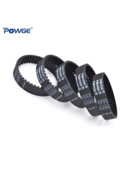 POWGE HTD 3M timing belt pitch length 129/132/135/138/141/144/147/150/153/156mm width 6-30mm 129-3M/135-3M/144-3M/150-3M rubber