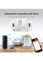 Tuya Wifi Smart Connection Smart Wireless Remote Switch Light Time Controller Work with Alexa Google Assistant IFTTT