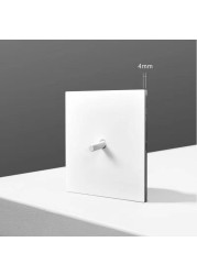 LIWBET white color wall toggle switch and metal plate 1gang/2gang/3gang/4gang 2 way light switch and wall socket