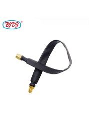 Free Shipping 10pcs 10 inch RP SMA Male/Plug to RP SMA Female/Jack 12.14mm Flat Jumper Cable Assembly