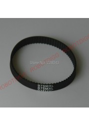 10pcs/lot, MXL timing belt, closed loop, B75MXL, 3mm 6mm width