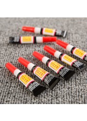 4/10pcs Super Glue Liquid Tube Super Glue Cyanoacrylate 502 Speed ​​Glue Adhesive Repair Plastic Metal Nail Polish Bottle Flexible Shoe Repair