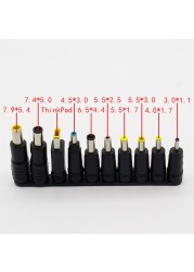 New 10pcs/set 5.5 x 2.1mm Multi Type Male Jack for DC Plugs for AC Power Adapter Computer Cable Connector for Notebook Laptop