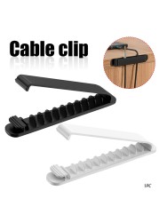 Cord Management Bed Stand 11 Slots Wire Wrapped Storage Organizer Desktop Stand Headphone Cable Clip Home Office Tool