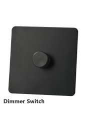 Stainless Steel Panel Dimmer Switch Led and Electric Light Brightness Regulator Antique Brass EU Standard With Claws