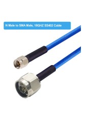 SS402 Cable SMA Male to SMA Male Plug High Quality High Frequency Low Loss SS-402 18GHZ Test Cable RF Coaxial Pigtail Jumper