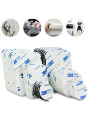 20-100pcs Multi Sizes Tape Strong Panel Mounting Tape Black White Double Sided Self Adhesive Tapes EVA Foam Sticky Square Round