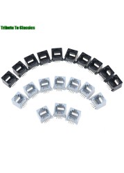 10pcs/lot RJ45 8P8C Computer Network Internet PCB Jack Socket Black and Gray