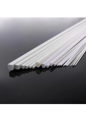 5pcs Styrene ABS Plastic Round Pipe Tube Hollow Tube Architectural Constructions Models OD 2/2.5/3/4/5/6/8/10mm X Length 250mm