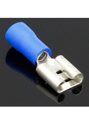 200pcs 6.3mm Female Male Spade Insulated Electrical Crimp Terminal Connectors Cable Terminals H1E1