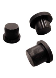 Black White Silicone Rubber Hole Plugs 2.7mm-14mm T Taipei Round Solid Hole Caps High Temperature Seal Stopper Dust Plug