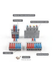 SPL Fast Wire Splitter 42/62/82/84 Wire Interconnect Connector Compact Push-In Connector Terminal Block With Operating Lever