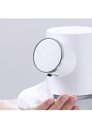 Automatic Soap Liquid Dispenser with USB Charging Bathroom Liquid Soap Dispenser Digital Display Smart Temperature Sensor