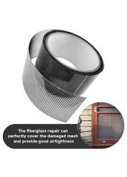 2M Easy Apply Patch Strong Adhesive Screen Tape Home Door Window Tear Hole Temperature Resistant Long Lasting Practical