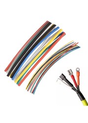 70/300pcs Heat Shrink Tubing Electrical Flexible Cable Tube 2:1 Halogen-Free Heat Shrink Polyolefin Tube Wire Cable Sleeve Kit