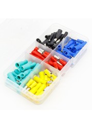 100pcs/set 5 Colors 16~14AWG Male Female Bullet Connector Terminals Wire Crimp Terminals