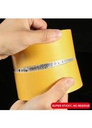 50 Meter Double Sided Tape High Temperature Resistance PET Tape Trace Transparent Heat Resistant Strong Double-Sided Adhesive