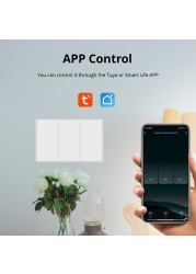 Yagusmart Tuya Zigbee Smart Switch Neutral Required Wall Light Push Button Switch SmartThing Alexa Google Home APP Control Black