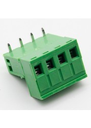 10 sets ht5.08 4pin right angle terminal plug type 300V 10A 5.08mm pitch connector pcb screw terminal block