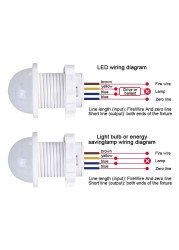110/220 فولت مصباح LED صغير حساس ضوء الليل المنزل داخلي إضاءة بالأشعة تحت الحمراء محس حركة كشف التلقائي مصباح لجهاز الاستشعار التبديل