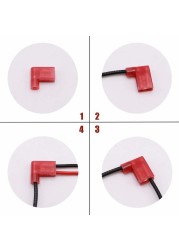 110pcs Fully Insulated Electrical Nylon Flag Wire Crimp Terminal 6.3mm Female Spade Fast Cable Crimp Terminal