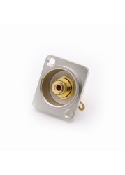 Premium Board Mount RCA Connector Female, Silver RCA Female Socket, Red and White Colors Available, 50 Pieces