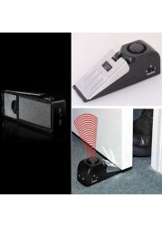 Block for Travel Security System Wedge-shaped Home Door Alarm Inductive Vibration Warning Wireless Floor Desk Metal