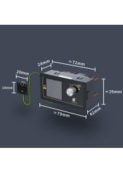 80W 32V Variable DC Boost/Buck Converter Adjustable Regulated Voltmeter Adjustable Power Supply Module