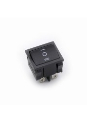 10pcs KCD5 21x24mm Double Power Rocker Switches Without Black Light ON-OFF-ON 4pin 6A/250V 15A/125V AC