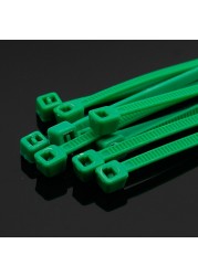 100pcs/pack 4*200mm width 2.7mm colorful factory standard self-locking plastic nylon cable ties, wire zip tie