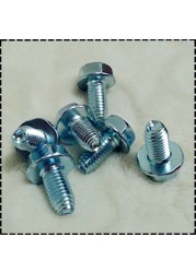 Hex Bolts M6 M8, Triangular Flange With Pads