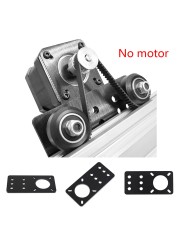 Static Durable Stepper Aluminum Alloy Desk V Slot Black CNC Machine Universal Motor Mount Plate Bracket for Openbuilds NEMA17