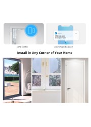 SONOFF DW2 WiFi/SNZB-04 Zigbee Window Door Sensor Open/Closed Door Detector EWeLink APP Notification Smart Home Security Alarm