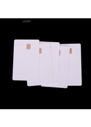 New 5pcs ISO Plastic IC With Chip SLE4442 Blank Smart Card Contact IC Card Safety White