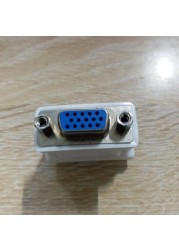 Durable White Plastic Computer Monitor Video Connector DVI 24+1 to VGA Female Multipurpose Converter Mini Converter