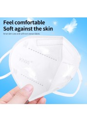 1-100pcs KN95 Mask Mascherine FFP2 FFPP2 5 Layer Adult Face Mask ffp2mask ffp2 CE Certificate mascarillas fpp2 homologada ffp3