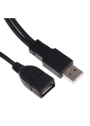 2 Port USB2.0 Hub USB 2.0 Male to 2 Dual USB Female Jack Splitter Power Hub Cord Adapter for Laptop Phone Cable