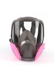 High Quality 15/17 in 1 Chemical Gas Mask 6800 Dust Respirator Paint Repeller Spray Silicone Full Face Mask Filter