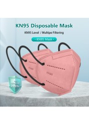 KN95 mascarillas 5-layer ffp2 approved colors morandi masque adult face masks fpp2 homology ada ffp2masque negras certified kn95