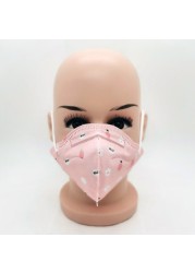 Cute Kids KN95 Mask 5 Layers Face Mask Respirator FFP2 Mascarillas Strawberry Panda KN95 Pocket Masks for Kids Boys Girls