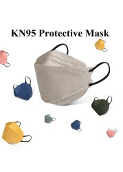 4 Layers Reusable Korean KN95 Masks Black Mascherine FFP2 CE Certificate Mascarillas FPP2 Protective Adult Face Mask ffp2fan