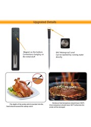 Upgrade Meat Thermometer Wireless Digital Bluetooth Barbecue Accessories For Oven BBQ Grill Barbecue Rotisserie Kitchen Gift