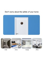 Awapow 3.5 Inch Video Doorbell 120 Degree Peephole Viewer Video Eye Doorbell Smart Home Outdoor Screen Visual Doorbell Camera