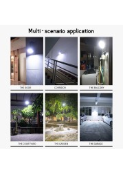 Outdoor 7 LED Spotlight IP66 Waterproof Wireless Solar Flood Light for Garden Fake Security Camera LED Moving Light Sensor Light