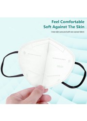 10-100pcs 5 Layers Morandi Mascarillas KN95 Certificate FPP2 Masks FFP2 ffp2 Mask CE Adult Face Mask Black Face Mask FFP 2