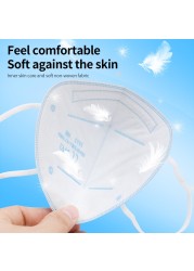 5-100pcs FFP2 Mask Reusable kn95 Masks 5 Layers Face Mask FFP2 Mascarillas Protective Approved Healthy KN95 Blue FPP2 fp3fan
