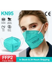 Mascarillas FPP2 KN95 Mask 5 Layers ffp2mascherine FFP2 Protector FFP2 Mask FFP3 Adult Mask FP2 homology ada mask