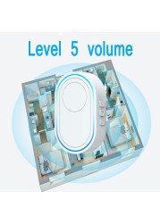 Wireless Doorbell Tuya App Intelligent Home Welcome Doorbell Waterproof Button LED Light 433MHz Security Alarm Smart Door Bell