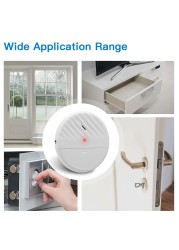 Awapow Wireless Door Window Vibration Sensor 125dB Glass Break Vibration Burglar Sensor Home Alarm System Safety Alarm Detector
